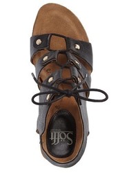 Sofft Carita Lace Up Wedge Sandal 109 Nordstrom Lookastic