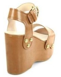 Marc Jacobs Lana Leather Wedge Sandals