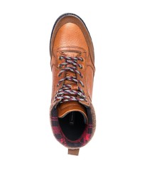 Tommy Hilfiger Chunky Lace Up Leather Boots