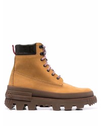 Moncler Ridged Sole Lace Up Ankle Boots