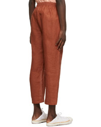 HARAGO Brown Terracota Trousers