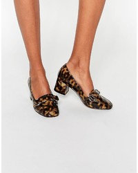 Asos On Time Square Toe Loafers