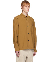 Mhl By Margaret Howell Tan Brushed Shirt