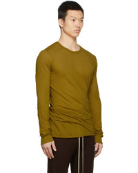 Rick Owens Green Basic Long Sleeve T Shirt