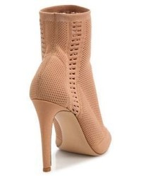 Gianvito Rossi Vires Knit Peep Toe Booties
