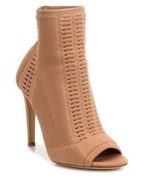 Gianvito Rossi Vires Knit Peep Toe Booties