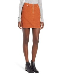 Topshop Cord Miniskirt