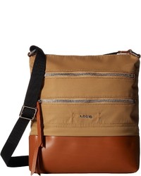 Tobacco Nylon Crossbody Bag