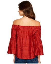 1 STATE 1state Off Shoulder Bell Sleeve Blouse Blouse