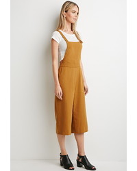 Forever 21 Contemporary Textured Culottes Overalls