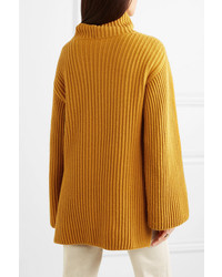 ARJÉ Oversized Wool Silk And Cashmere Blend Turtleneck Sweater