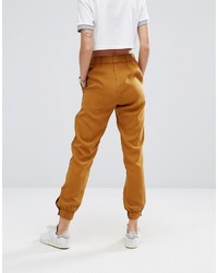 Asos Washed Track Pant With Poppers