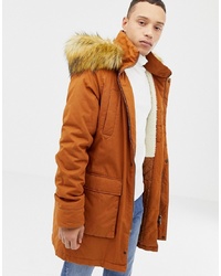 Parka London Long Parka Jacket With Fur Hood