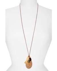 Chan Luu Leather Cord Pendant Necklace