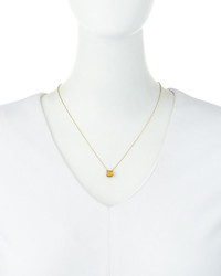 Ippolita Rock Candy 18k Square Sliding Pendant Necklace In Tigers Eye Doublet
