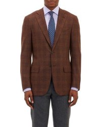 Isaia Plaid Two Button Sportcoat