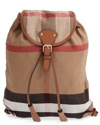 Tobacco Plaid Canvas Bag