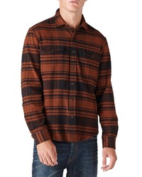Lucky Brand Soto Plaid Flannel Button Up Shirt