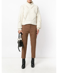 Chloé Checked Cropped Trousers