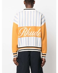 Rhude Amber Knit Rugby Polo Shirt