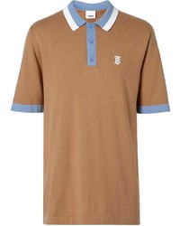 Burberry Monogram Motif Tipped Cotton Polo Shirt
