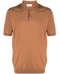 Ballantyne Ribbed Cuff Cotton Polo Shirt