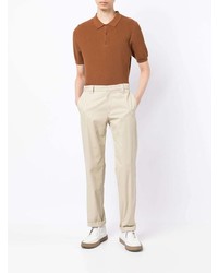 Sunspel Short Sleeve Knit Polo Shirt