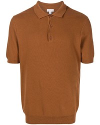 Sunspel Short Sleeve Knit Polo Shirt