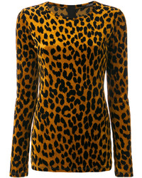 Odeeh Leopard Print Knitted Top