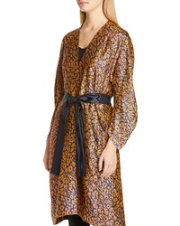 Zero Maria Cornejo Curve Oki Cheetah Jacquard Coat