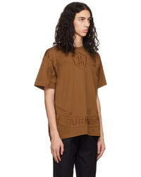 Burberry Brown Crest Oversized T Shirt