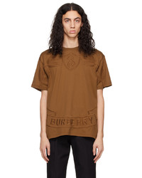 Burberry Brown Crest Oversized T Shirt