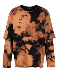 Balmain Burnt Print Layered T Shirt