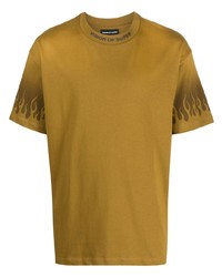 Vision Of Super Flame Print Cotton T Shirt