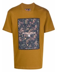 Emporio Armani Floral Eagle Print T Shirt