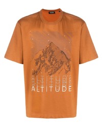 Zegna Mountain Print Cotton T Shirt