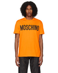 Moschino Orange Printed T Shirt
