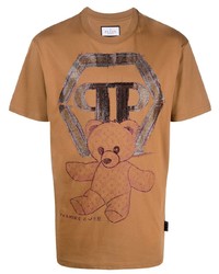 Philipp Plein Teddy Bear Print Short Sleeve T Shirt