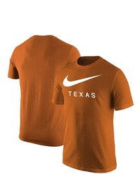 Nike Texas Orange Texas Longhorns Big Swoosh T Shirt