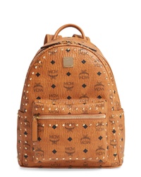 MCM Small Outline Stud Leather Backpack