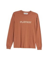 PacSun Playboy Haus Puffy Logo Crewneck Long Sleeve T Shirt