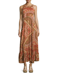 Raga Copper Creek Printed Maxi Dress Rust