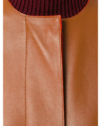 Marni Oversized Leather Lambskin Coat