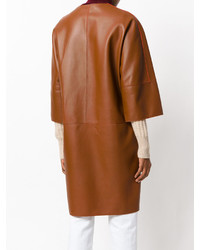 Marni Oversized Leather Lambskin Coat