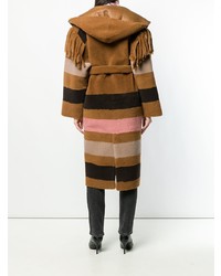 Blancha Striped Patterned Loose Coat