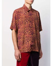 Aries Leopard Print Hawaiian Shirt