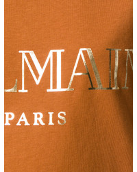 Balmain Logo Printed T Shirt
