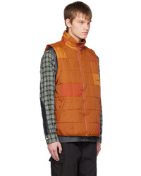 Tombogo Orange Brick Puffer Vest