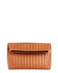 Dries Van Noten Quilted Leather Foldover Clutch