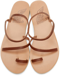 Ancient Greek Sandals Brown Apli Eleftheria Sandals